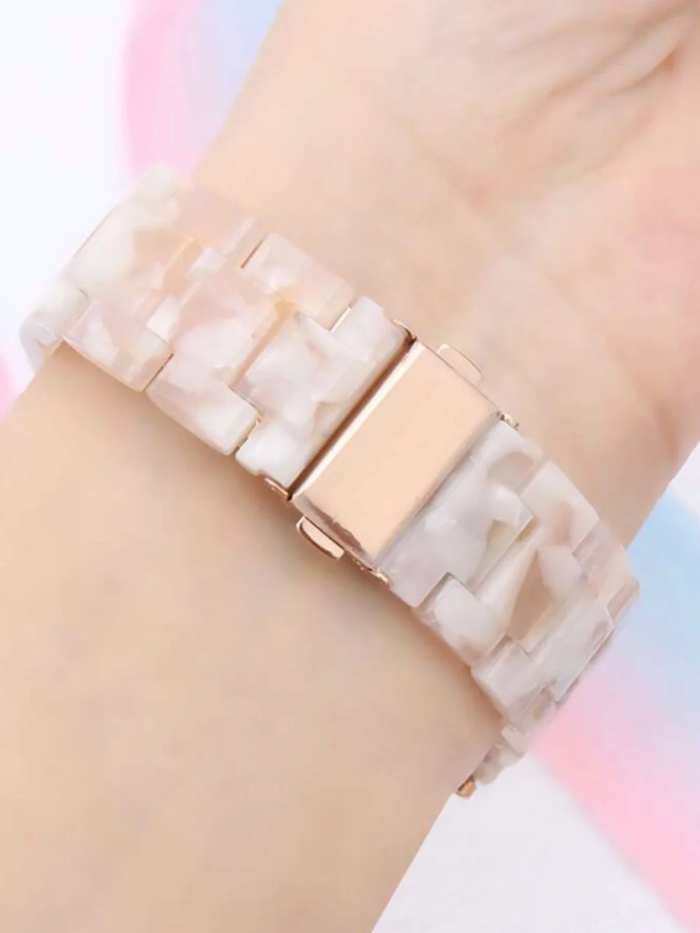 Heesch Apple Watch Resin Link Watch Band.
